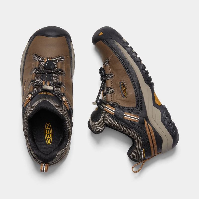 Keen 靴 | キーン ターギー 防水 登山 靴 キッズ ブラウン / 黒 | 125903-BMA